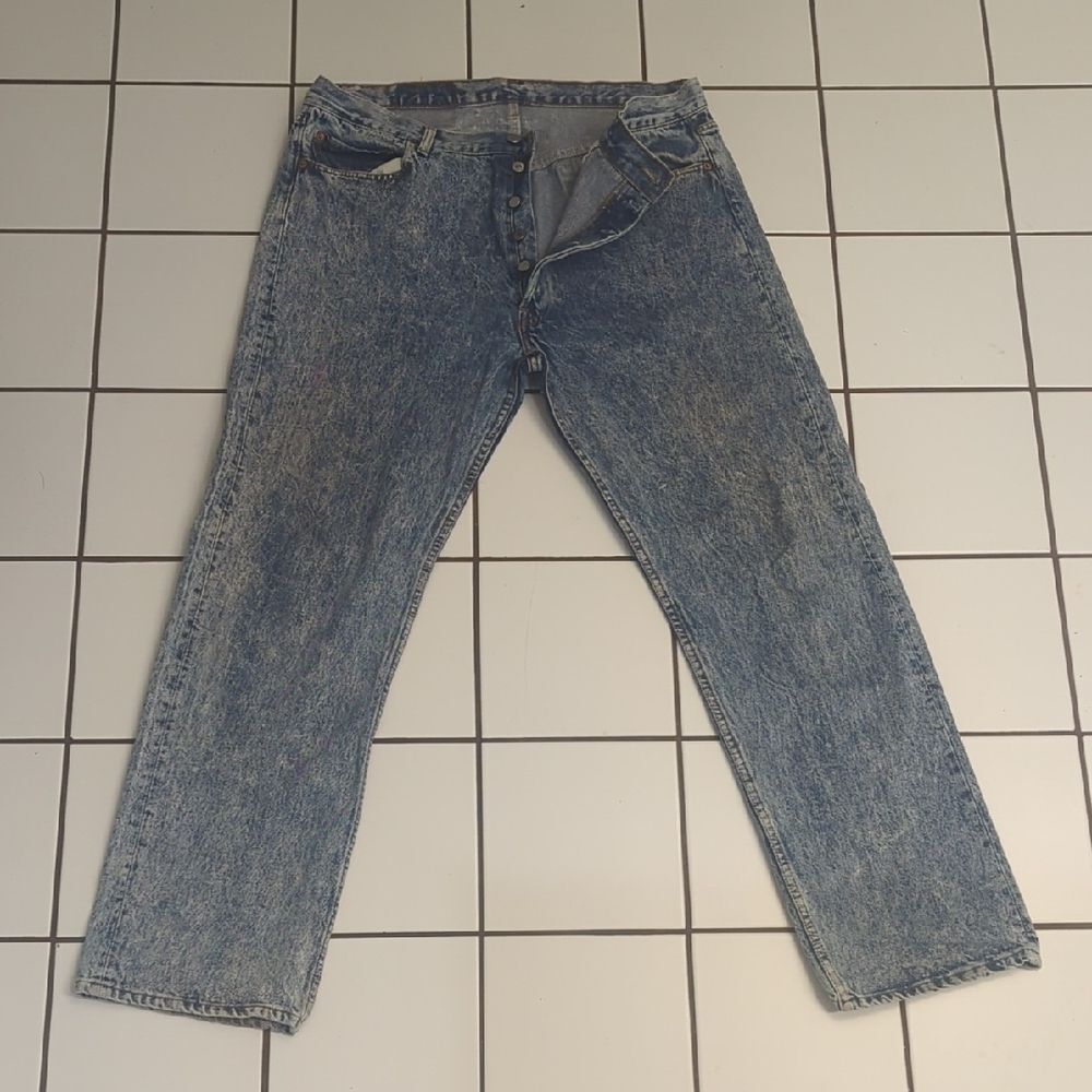 Vintage Levi’s 501 Acid Wash Jeans — Made in USA.